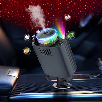 120W Super Fast Car Charger | شاحن سيارة سريع بقوة 120 واط مع كابلات سحب مزدوجة Type-C