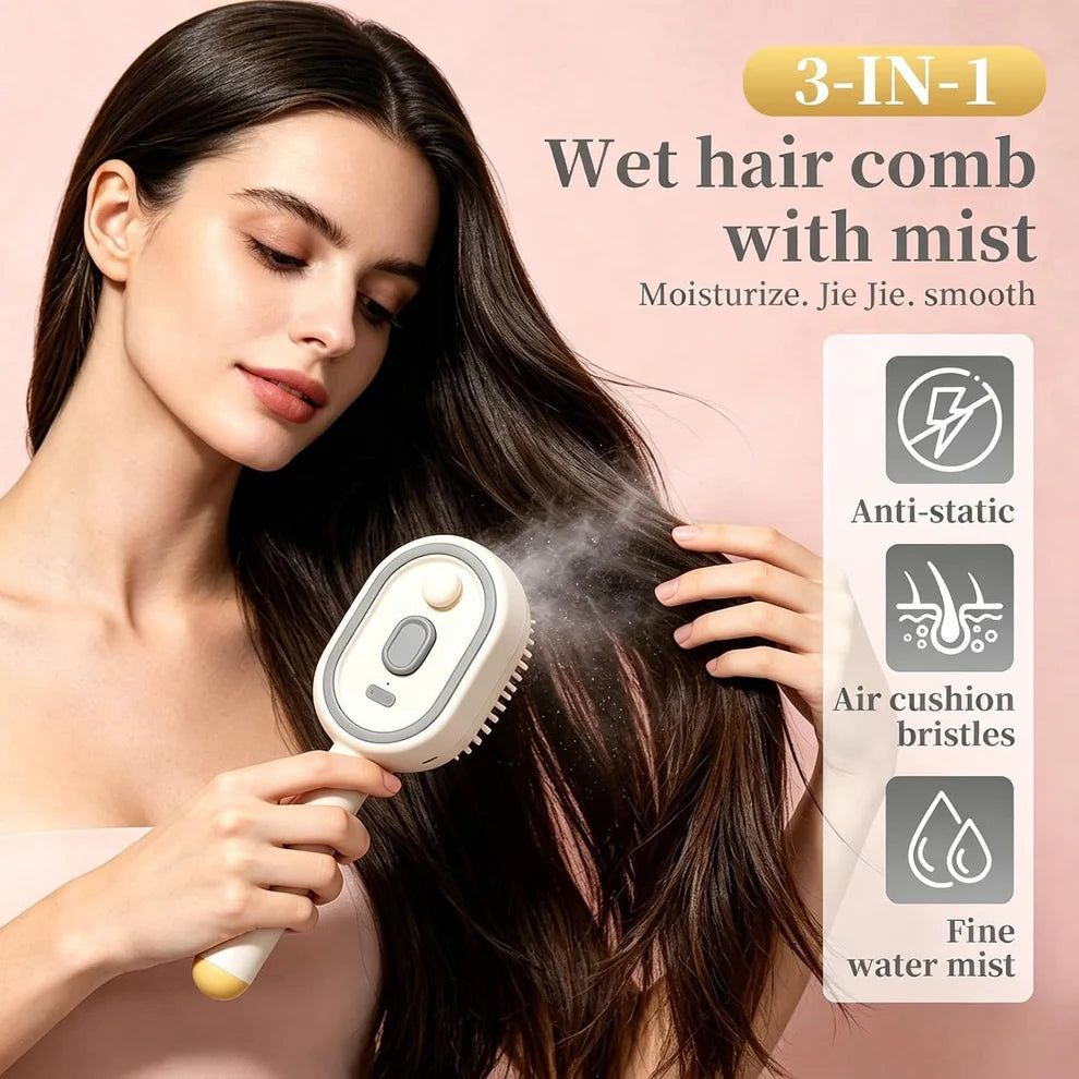 Electric Spray Retractable Air Cushion Comb