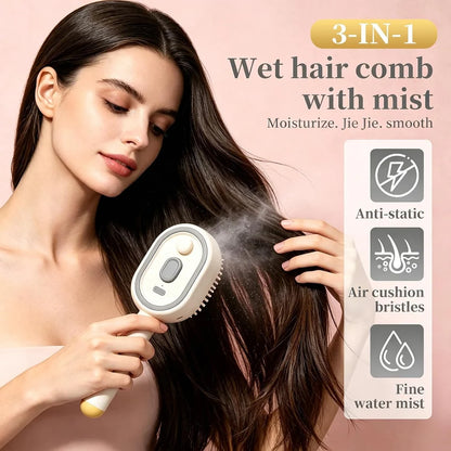 Electric Spray Retractable Air Cushion Comb