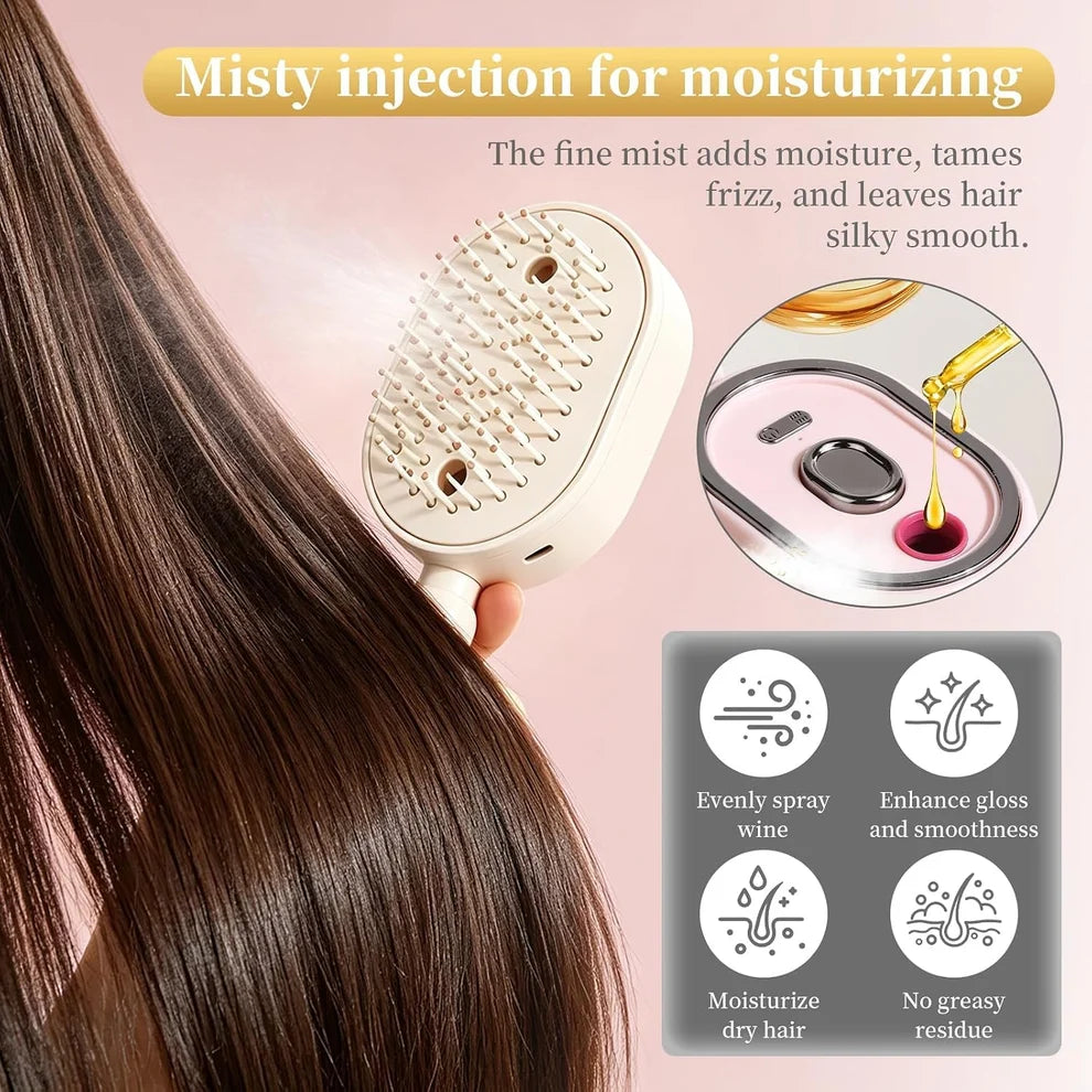 Electric Spray Retractable Air Cushion Comb