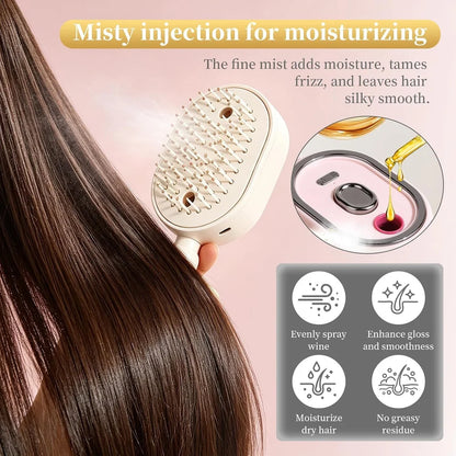 Electric Spray Retractable Air Cushion Comb